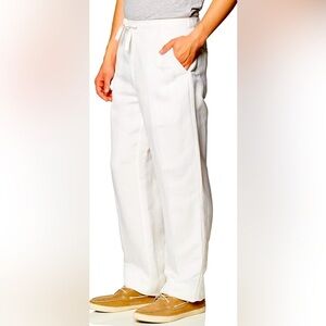 CUBAVERA Sz XXL 100% Linen Pants Drawstring Straight Relaxed Leg Trousers NEW